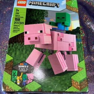 Minecraft Lego Set: series 2 Big Fig Pig with Baby Zombie